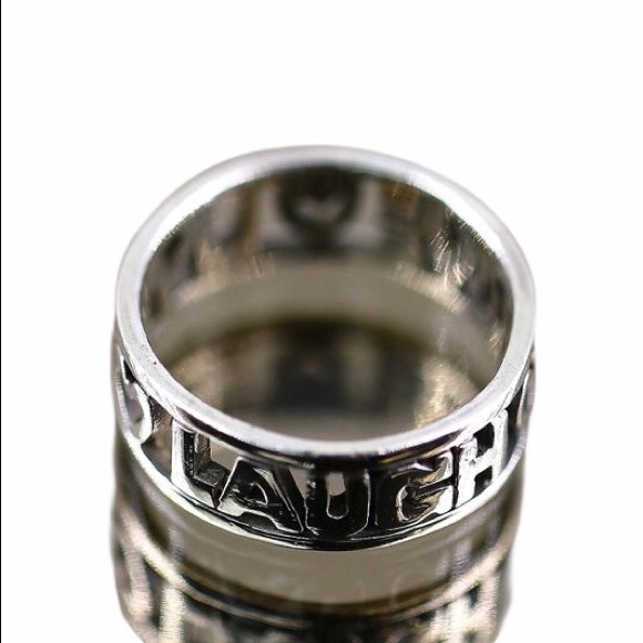 Sterling LIVE LAUGH LOVE ring - Picture 4 of 8